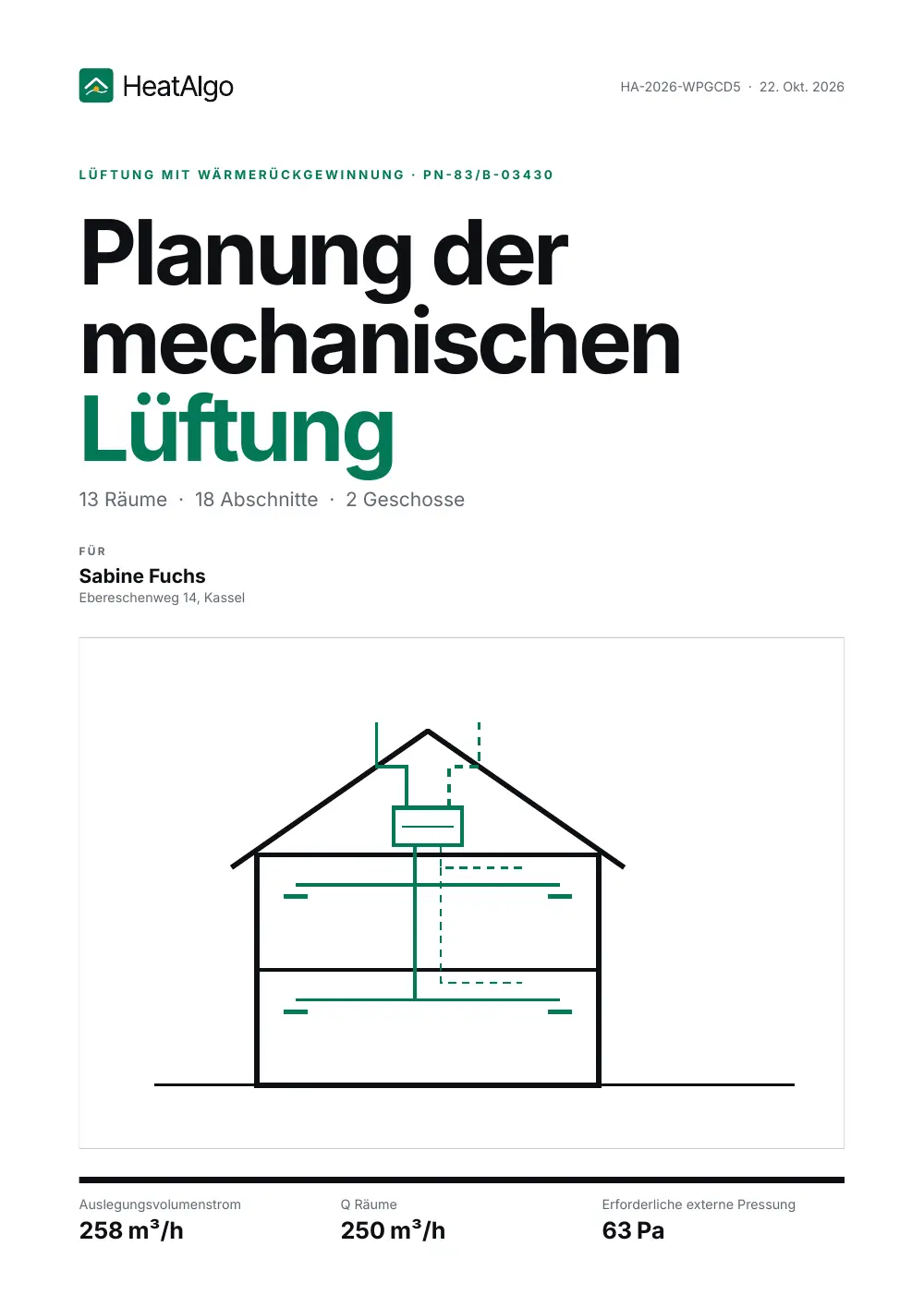 Bericht - Wohnraumlüftung, 1/14