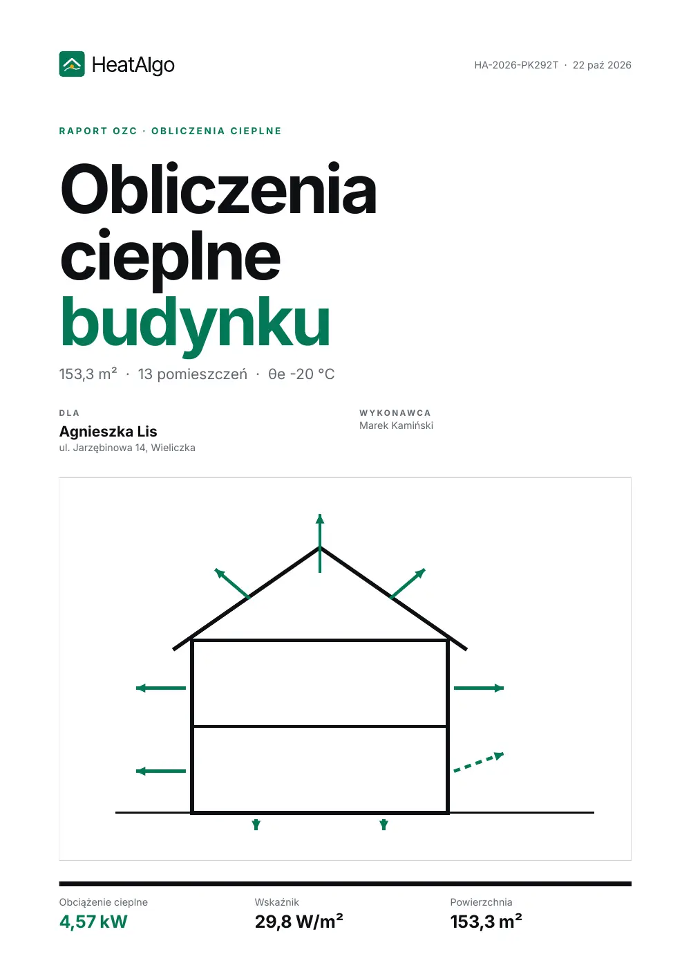 Raport - Straty ciepła (OZC), 1/10