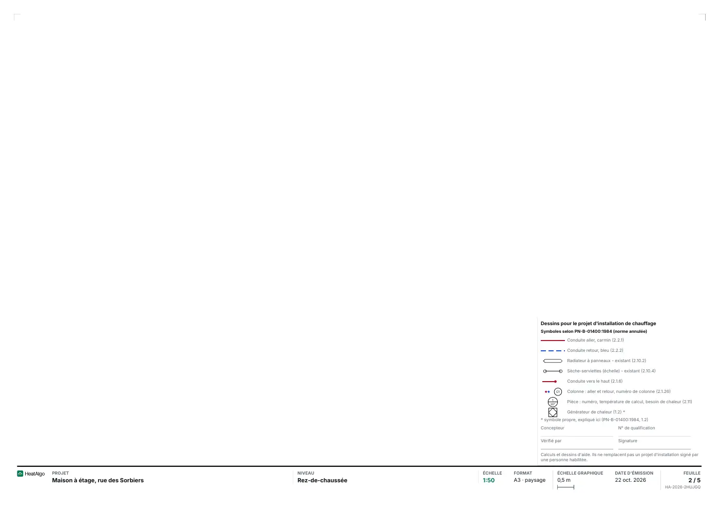 Plans de l'installation - Radiateurs (bêta), 2/5