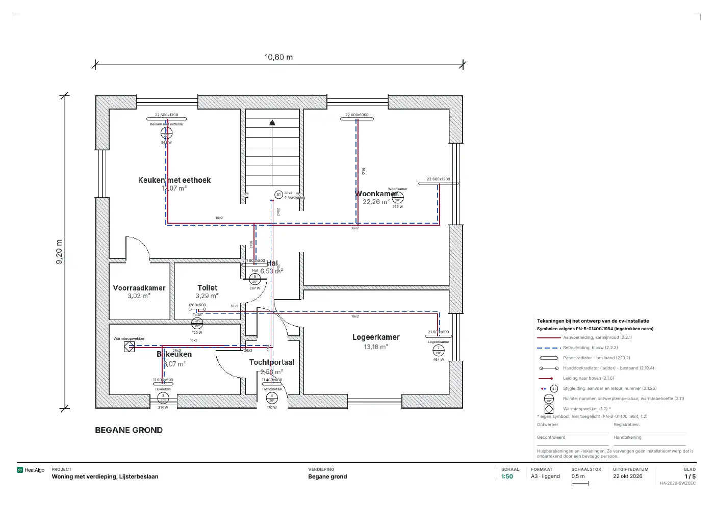 Installatietekeningen - Radiatoren (bèta), 1/5