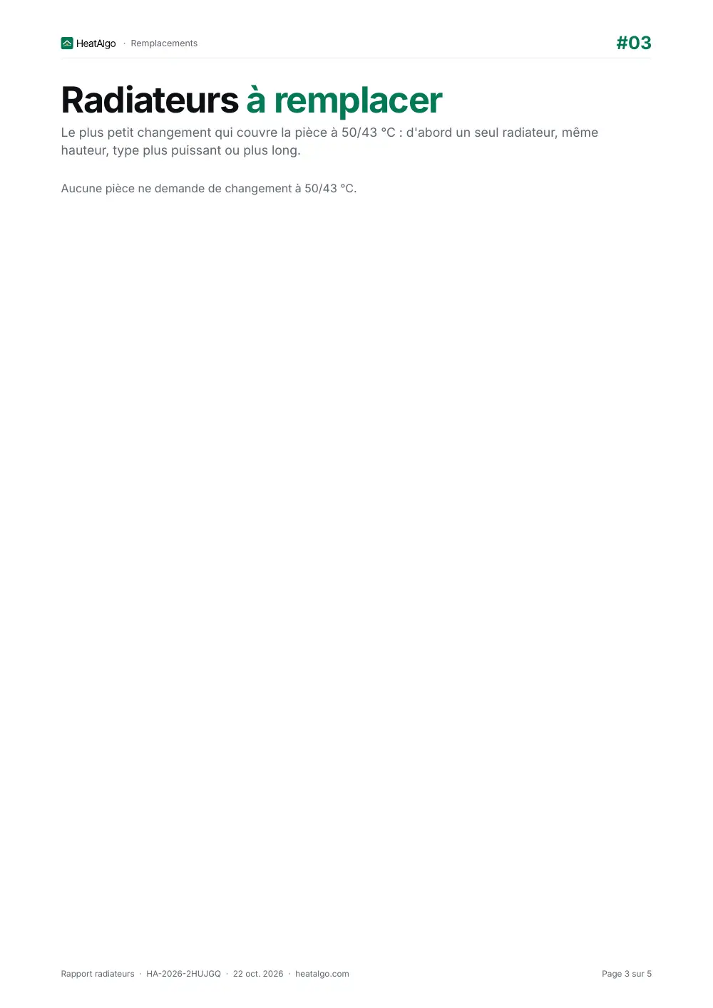 Rapport - Radiateurs (bêta), 3/5