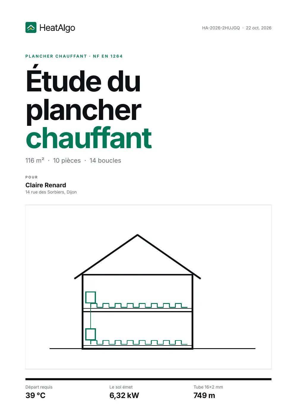 Rapport - Plancher chauffant, 1/11